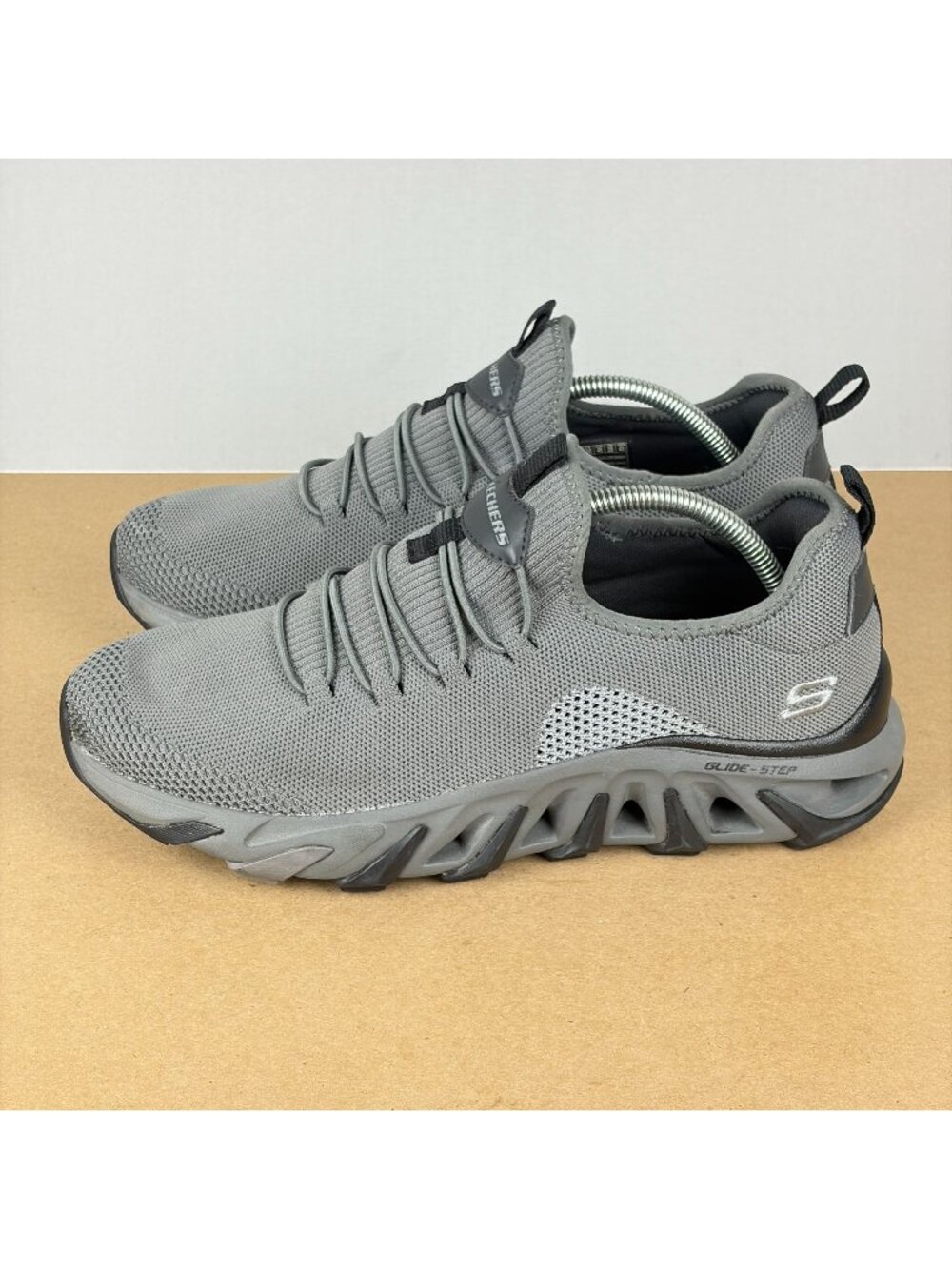 Skechers Flex Conway Lawler Glide-Step Athletic Shoes Mens 11 Dark Gray